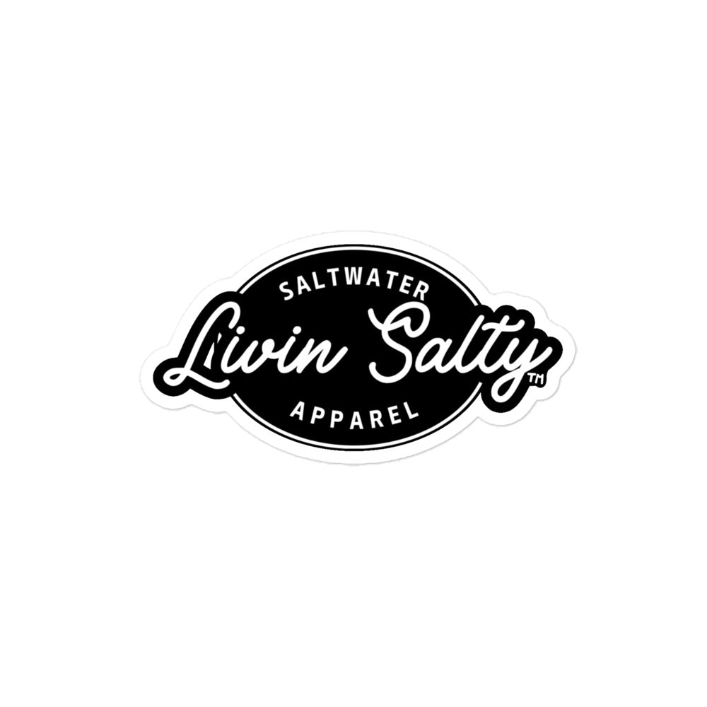 Bubble-free LIVIN SALTY sticker