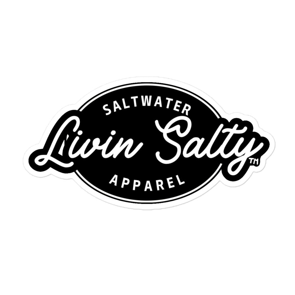Bubble-free LIVIN SALTY sticker