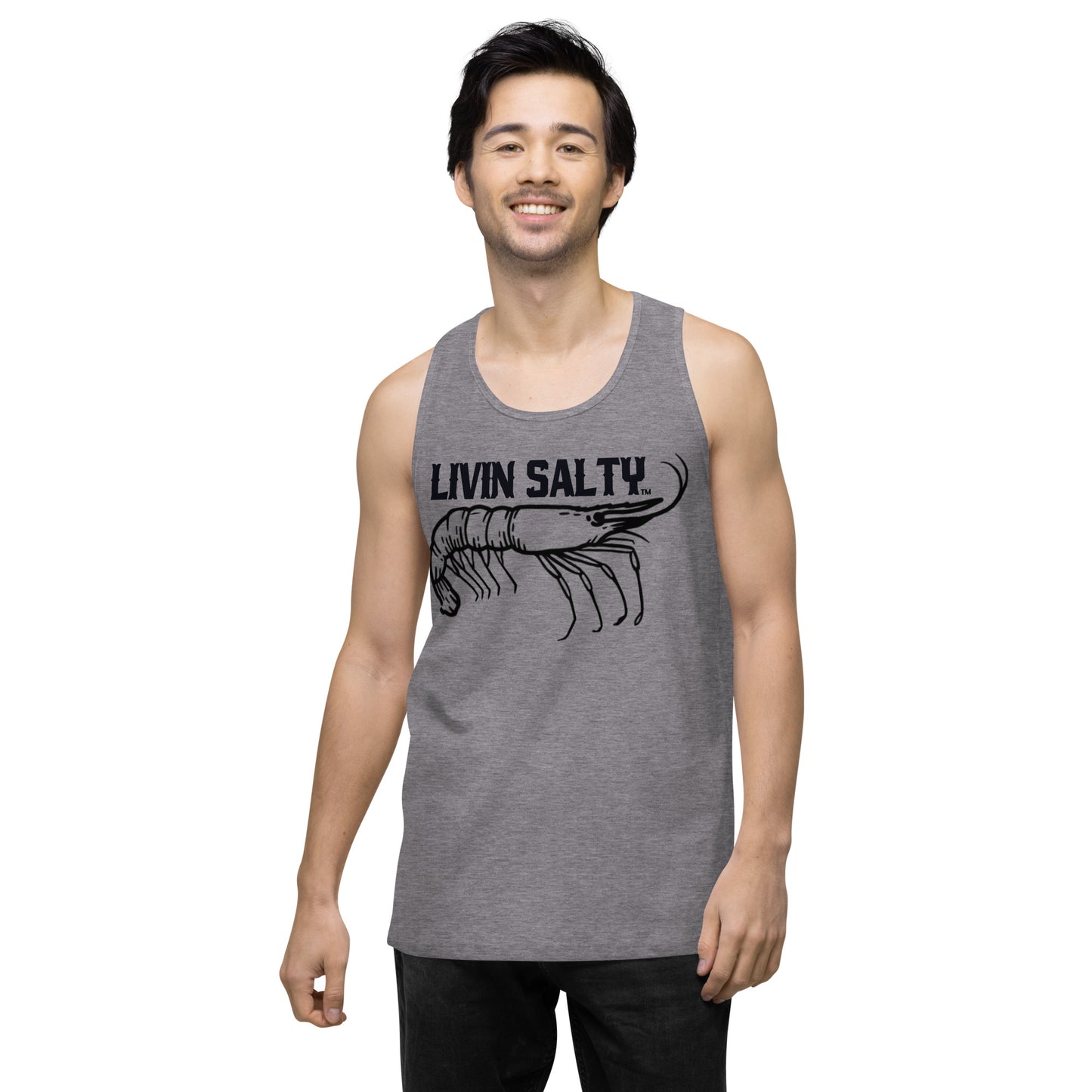 Men’s LIVIN SALTY Shrimp tank top