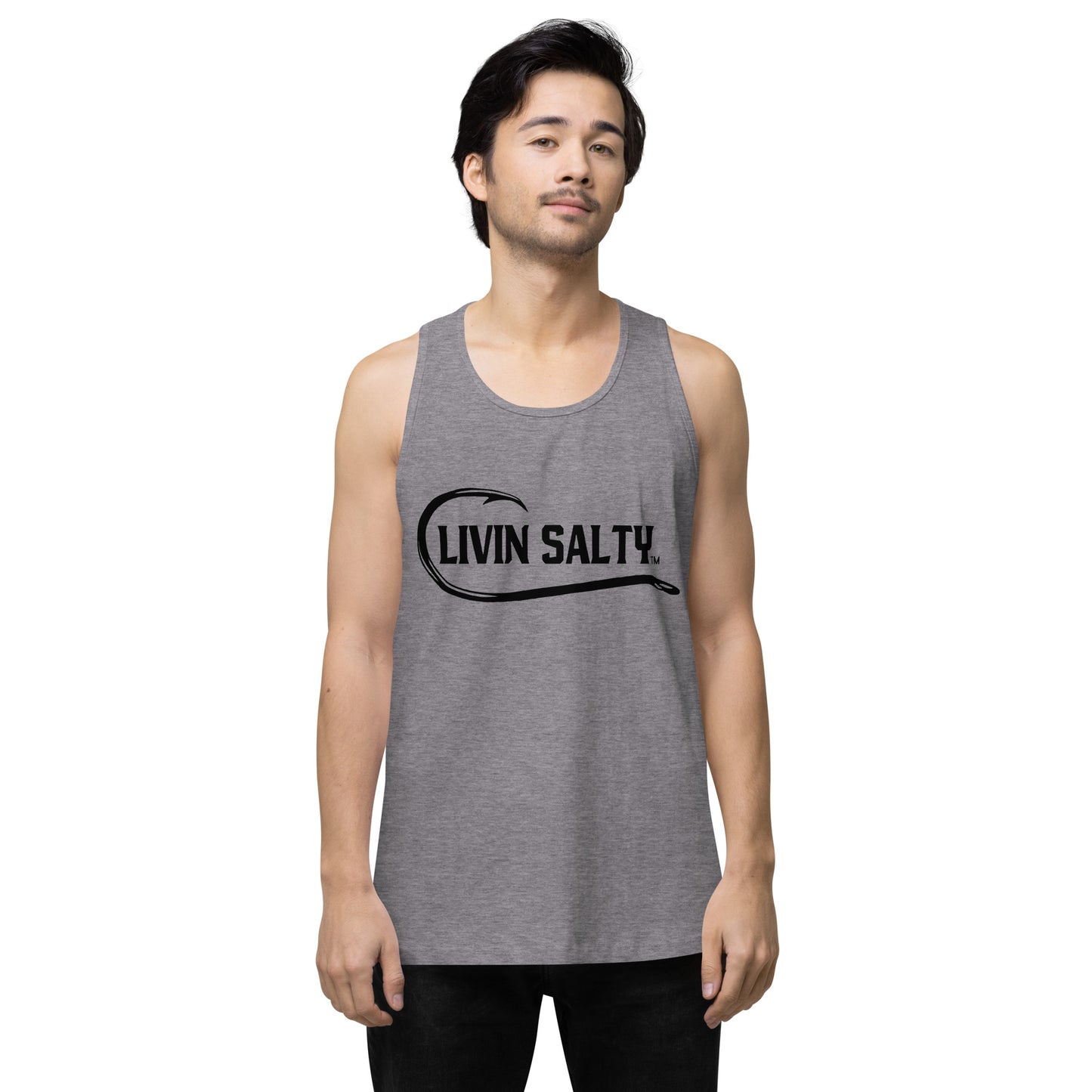 Men’s LIVIN SALTY with hook tank top