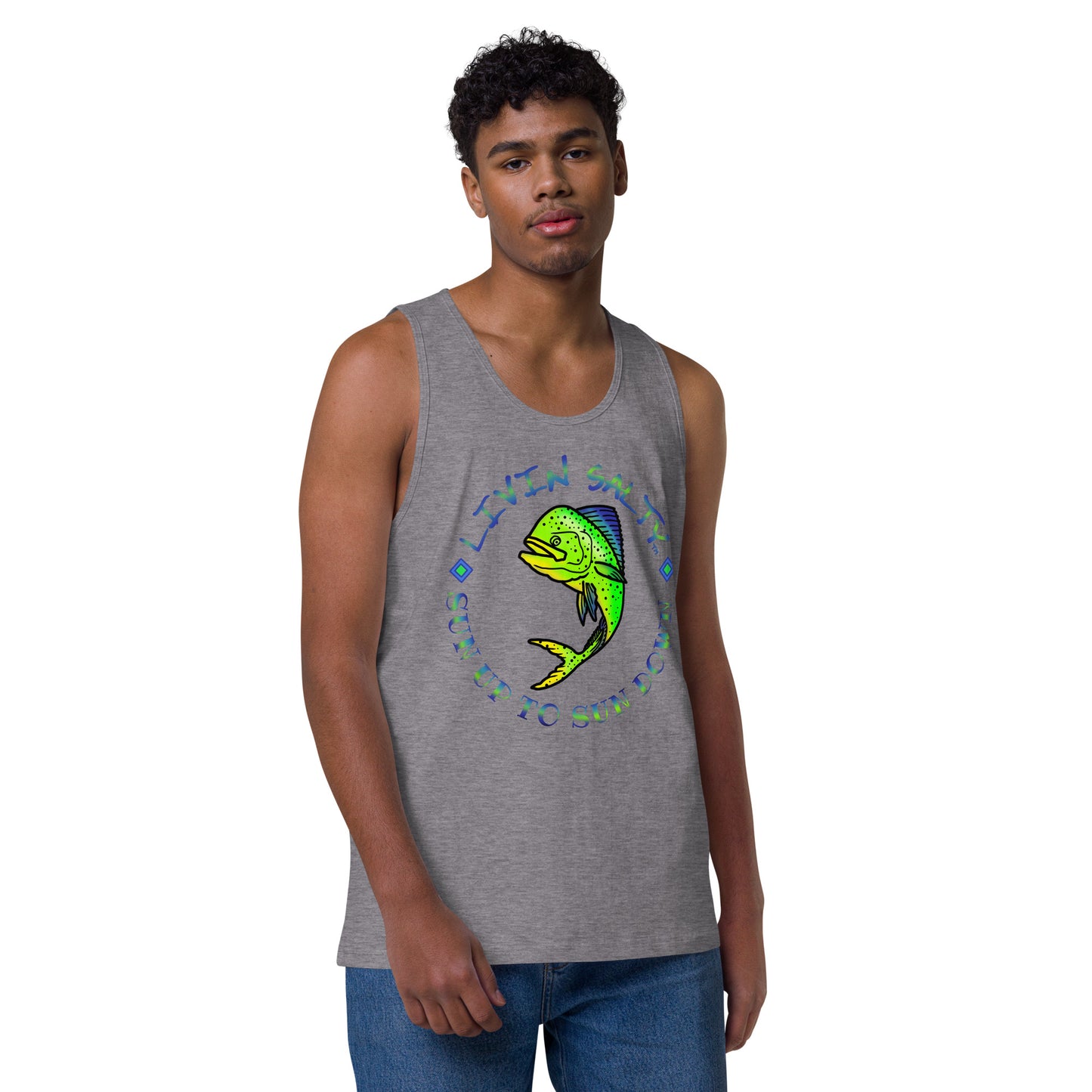 Men’s LIVIN SALTY Mahi tank top