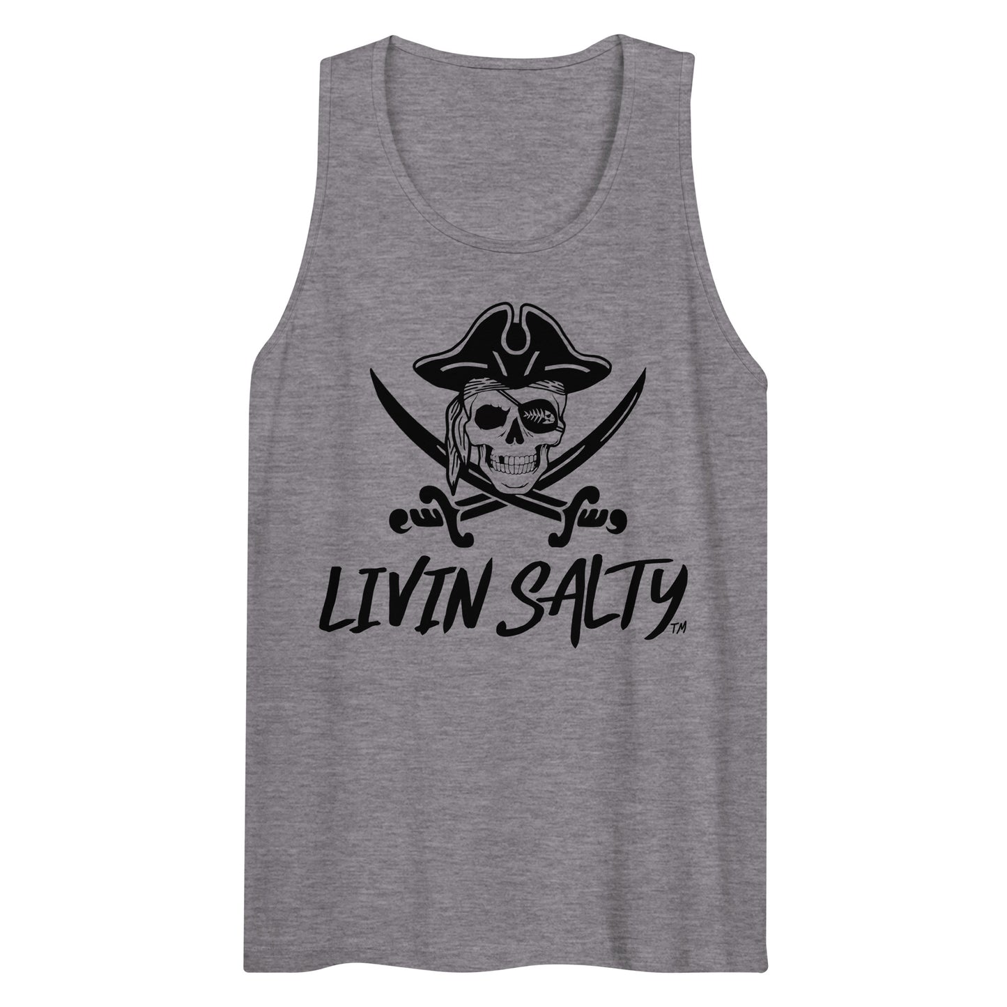 Mens LIVIN SALTY Pirate tank top