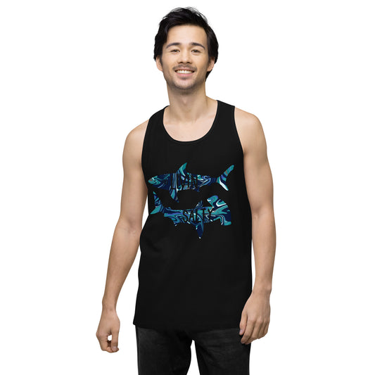 Men’s LIVIN SALTY shark tank top