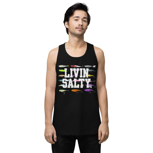 Men’s LIVIN SALTY Saltwater Lures tank top