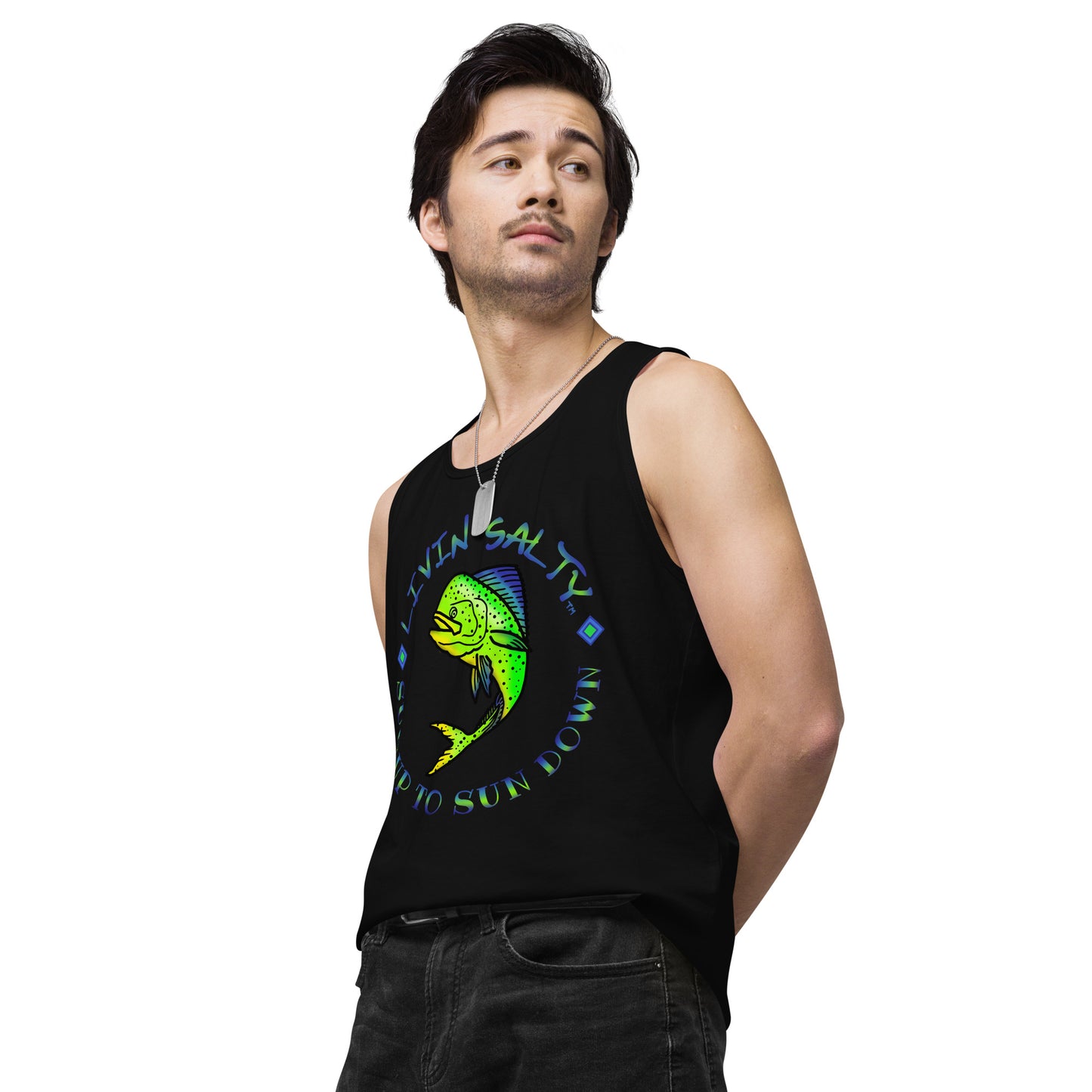Men’s LIVIN SALTY Mahi tank top