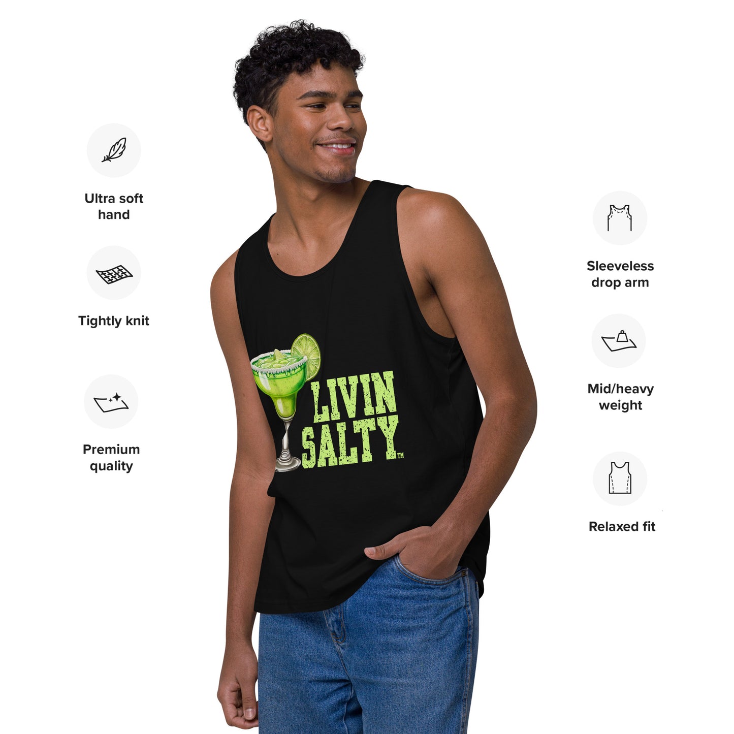 Margarita LIVIN SALTY men’s tank top