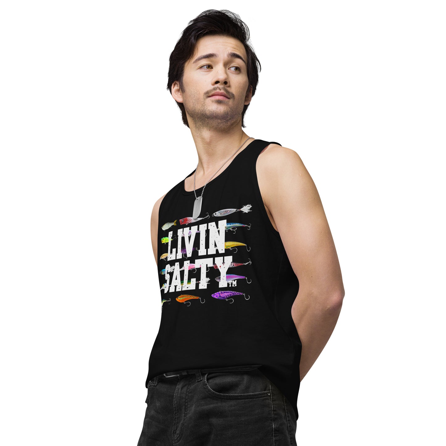 Men’s LIVIN SALTY Saltwater Lures tank top