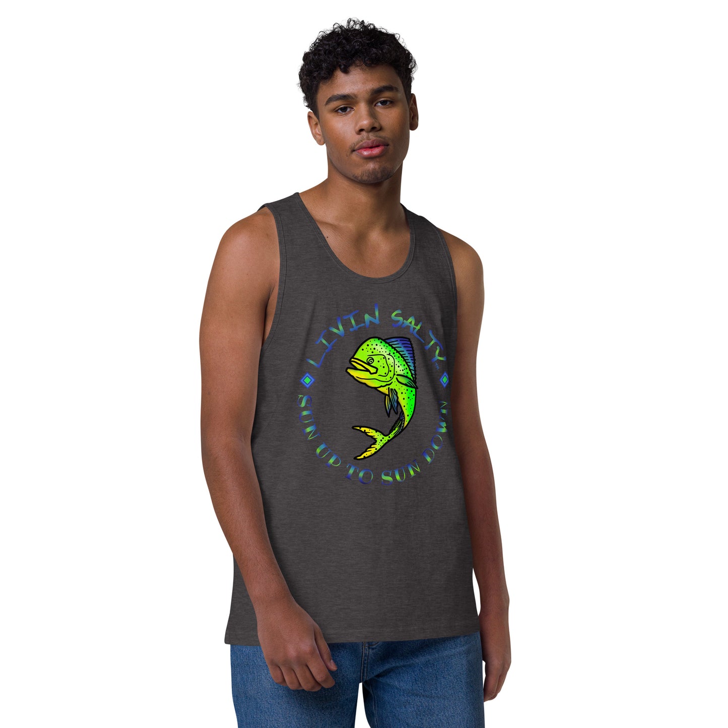 Men’s LIVIN SALTY Mahi tank top