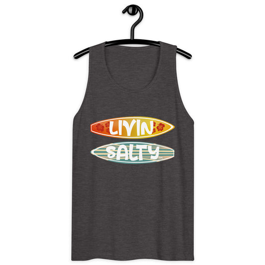 Men’s Surf Board LIVIN SALTY tank top