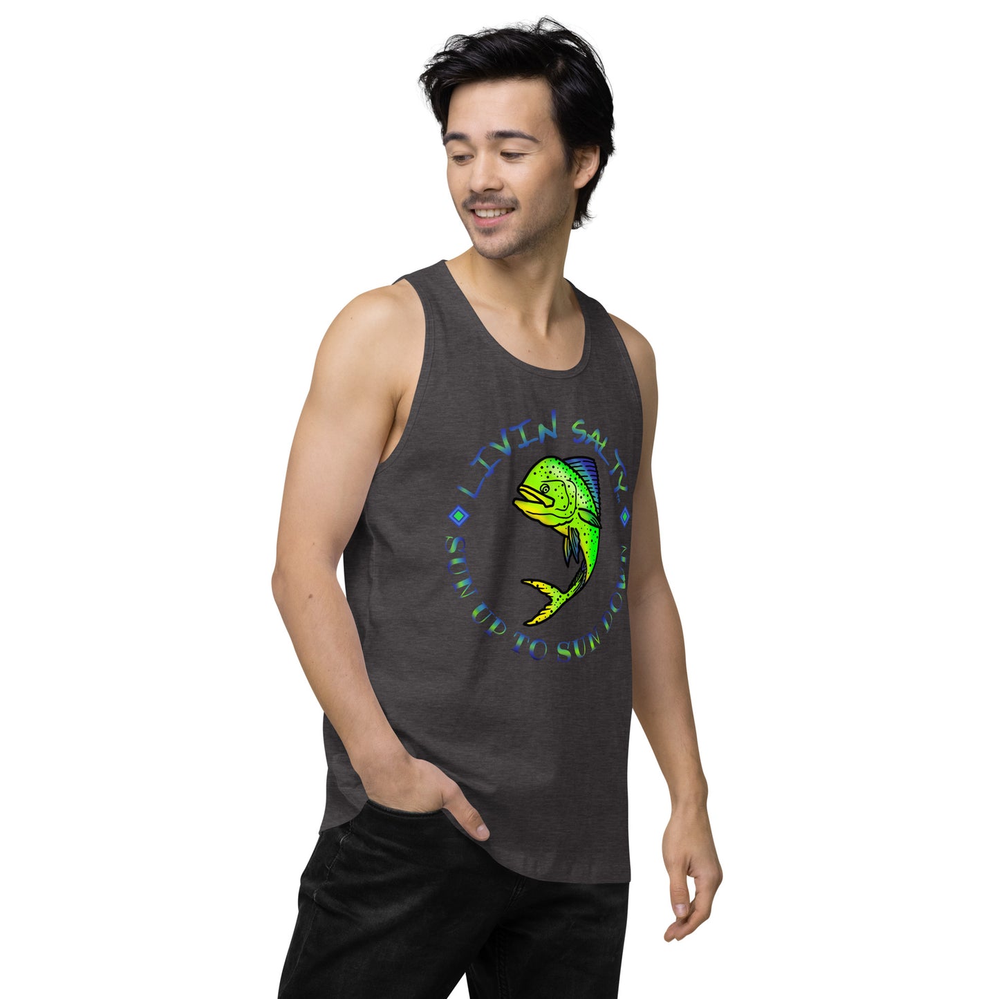 Men’s LIVIN SALTY Mahi tank top