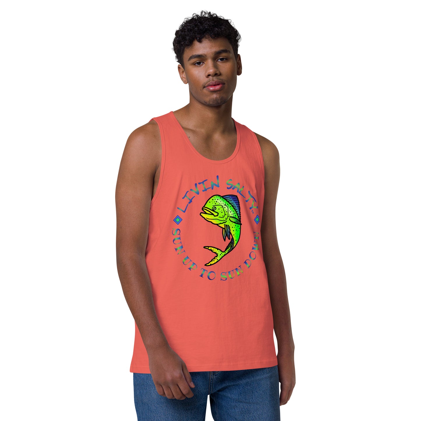 Men’s LIVIN SALTY Mahi tank top