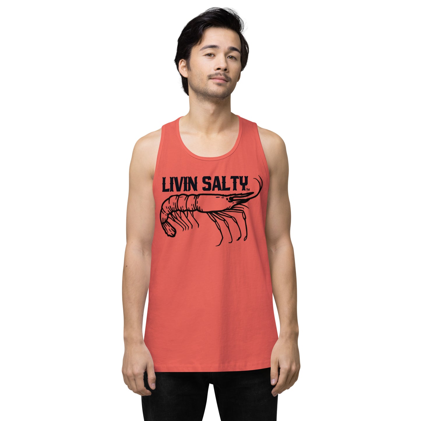 Men’s LIVIN SALTY Shrimp tank top