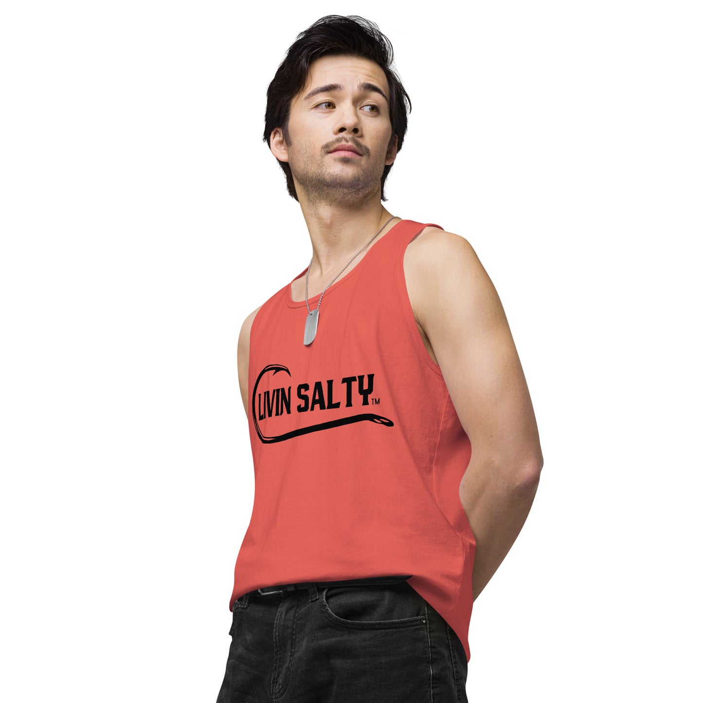 Men’s LIVIN SALTY with hook tank top