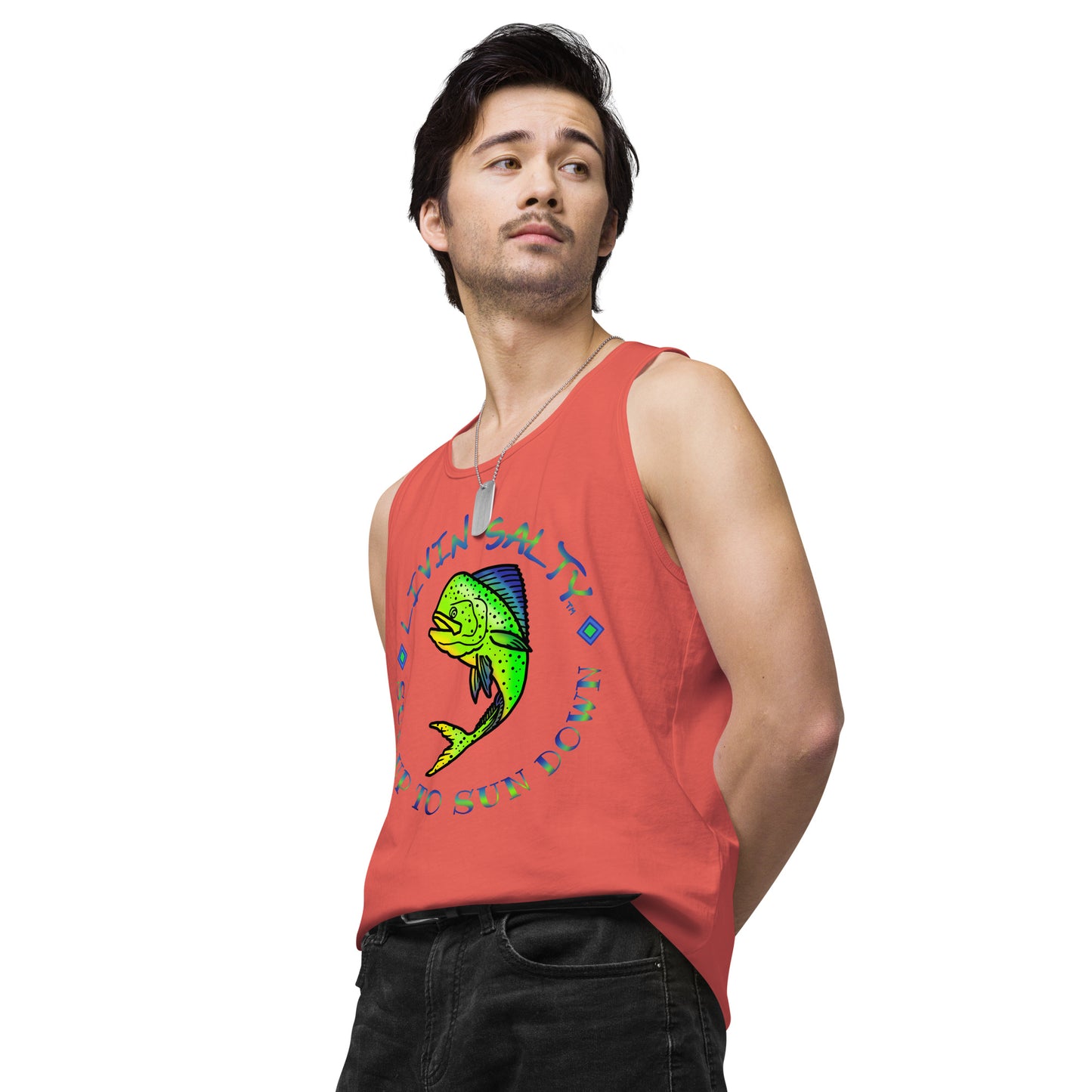 Men’s LIVIN SALTY Mahi tank top