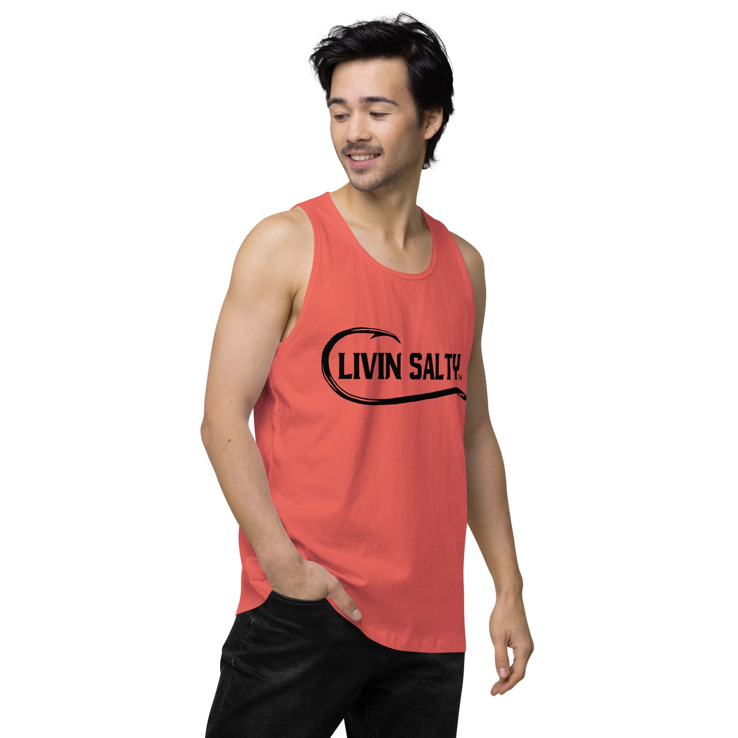 Men’s LIVIN SALTY with hook tank top
