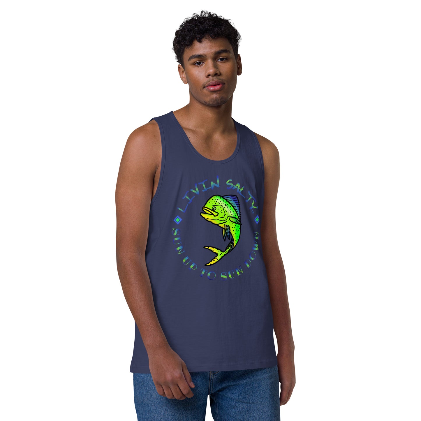 Men’s LIVIN SALTY Mahi tank top