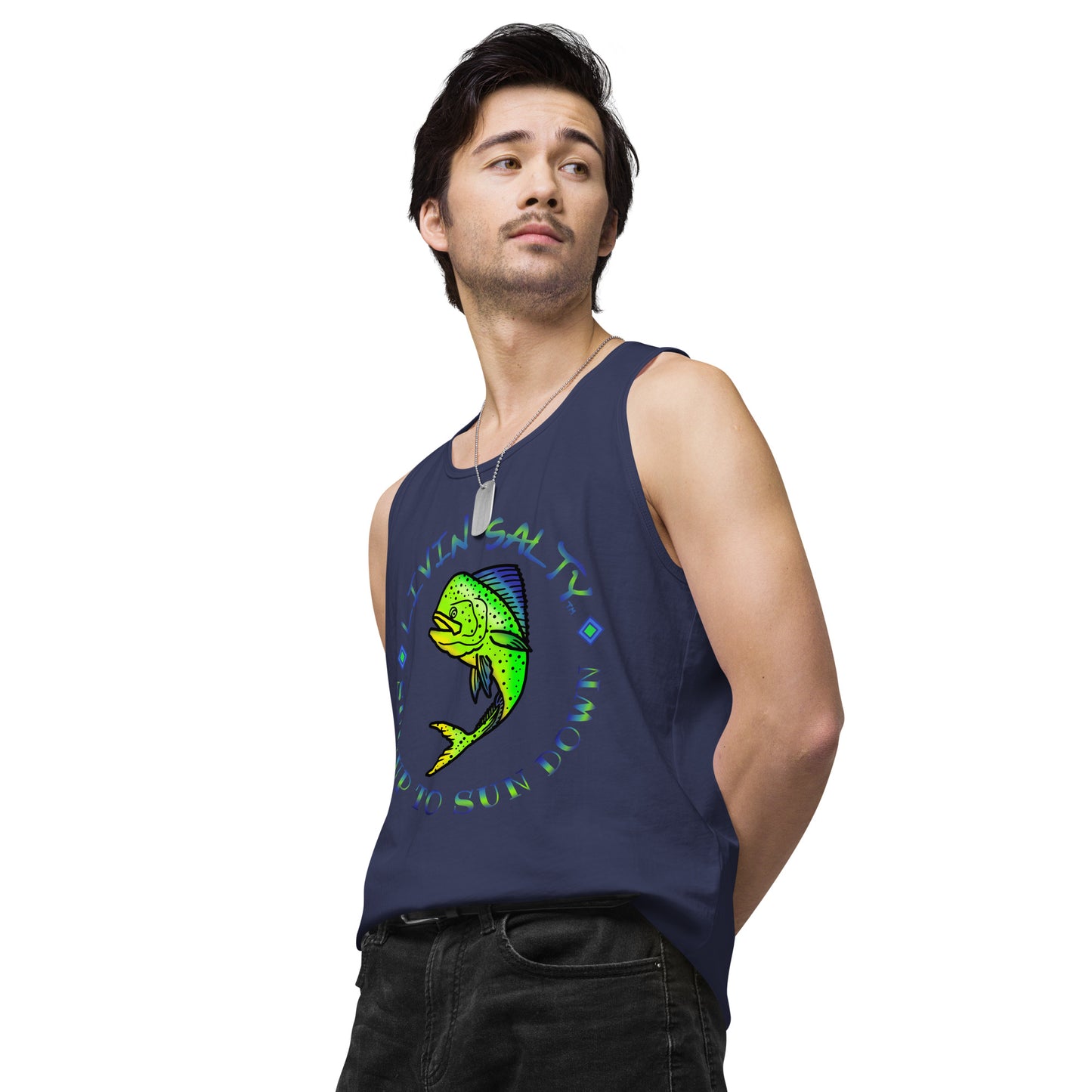 Men’s LIVIN SALTY Mahi tank top