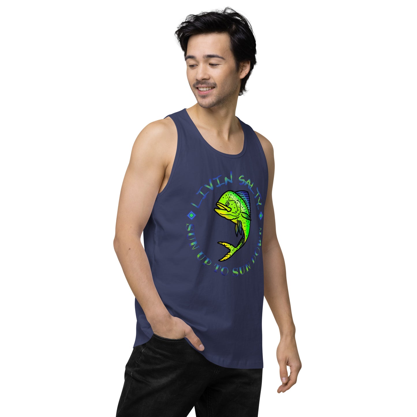 Men’s LIVIN SALTY Mahi tank top