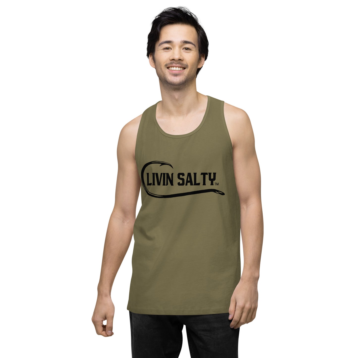 Men’s LIVIN SALTY with hook tank top