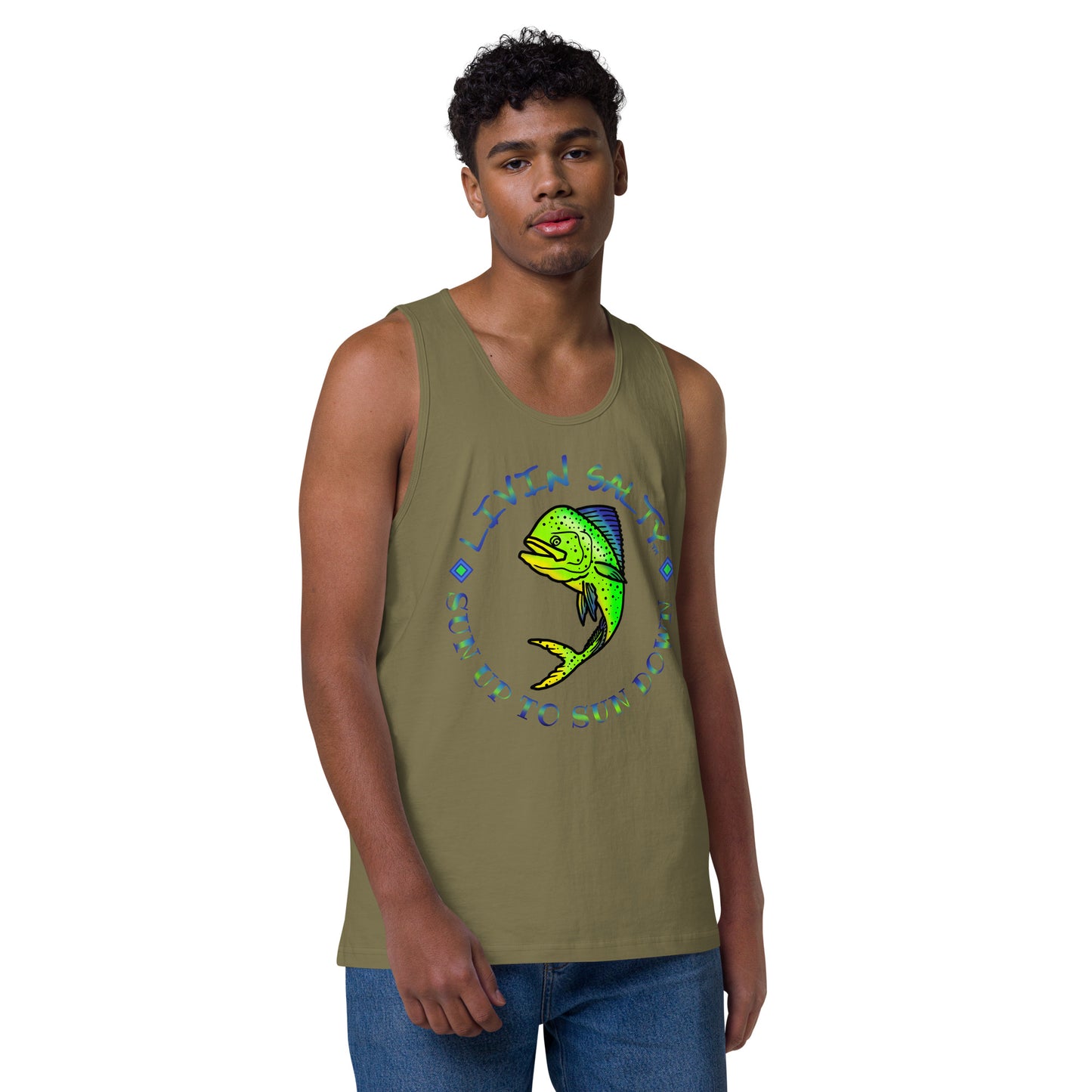 Men’s LIVIN SALTY Mahi tank top