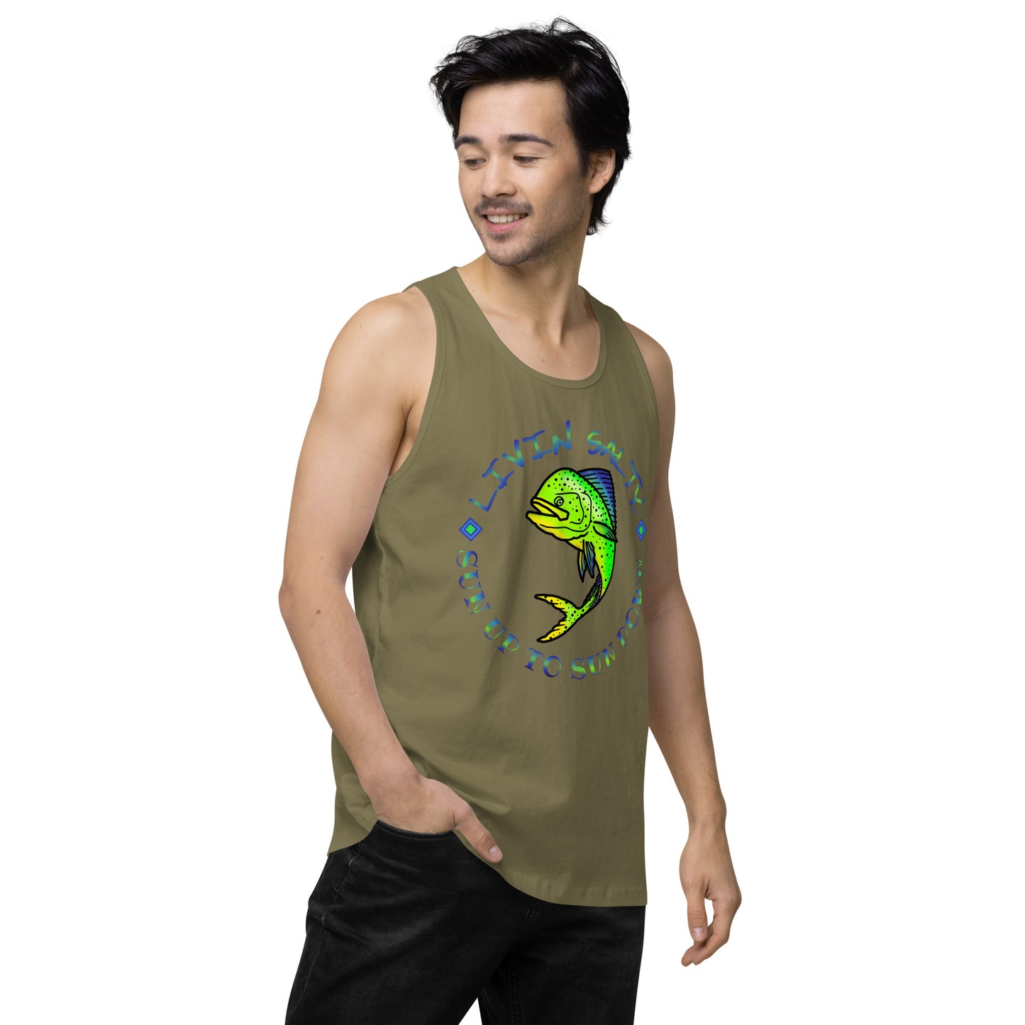 Men’s LIVIN SALTY Mahi tank top