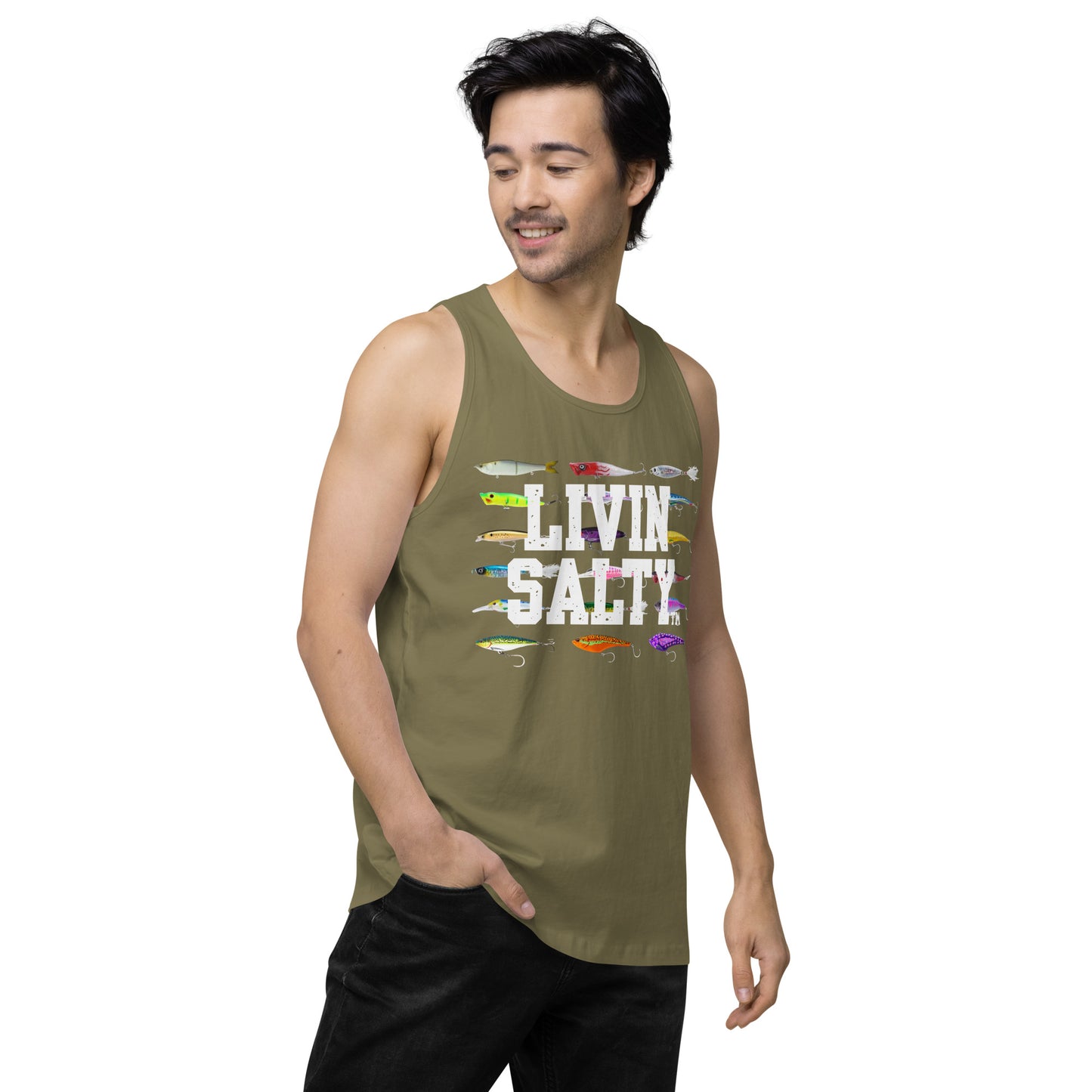 Men’s LIVIN SALTY Saltwater Lures tank top
