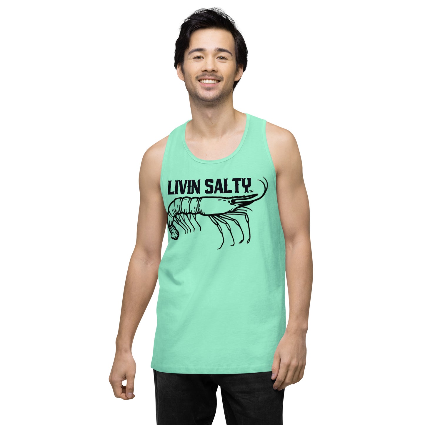 Men’s LIVIN SALTY Shrimp tank top
