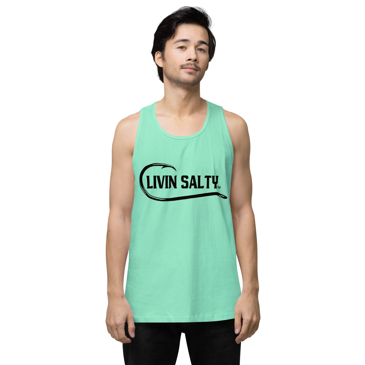 Men’s LIVIN SALTY with hook tank top