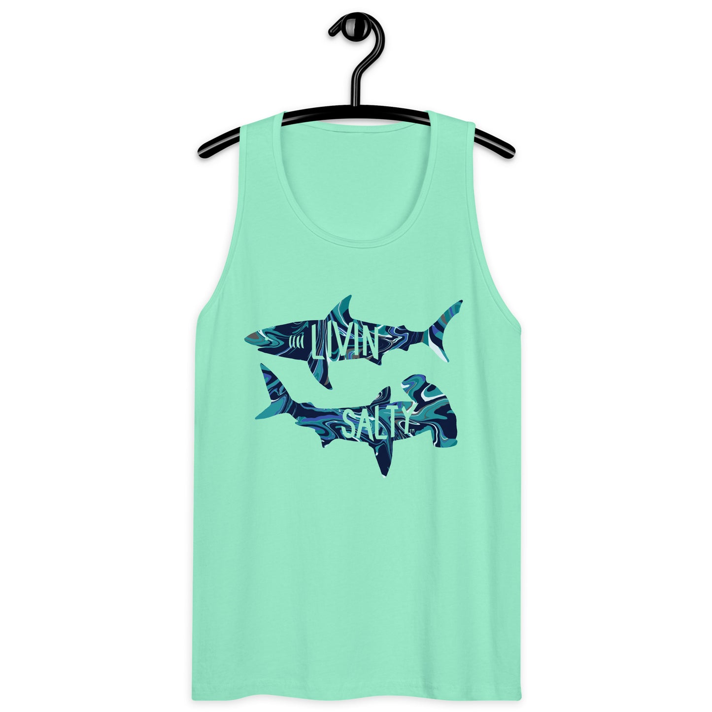 Men’s LIVIN SALTY shark tank top