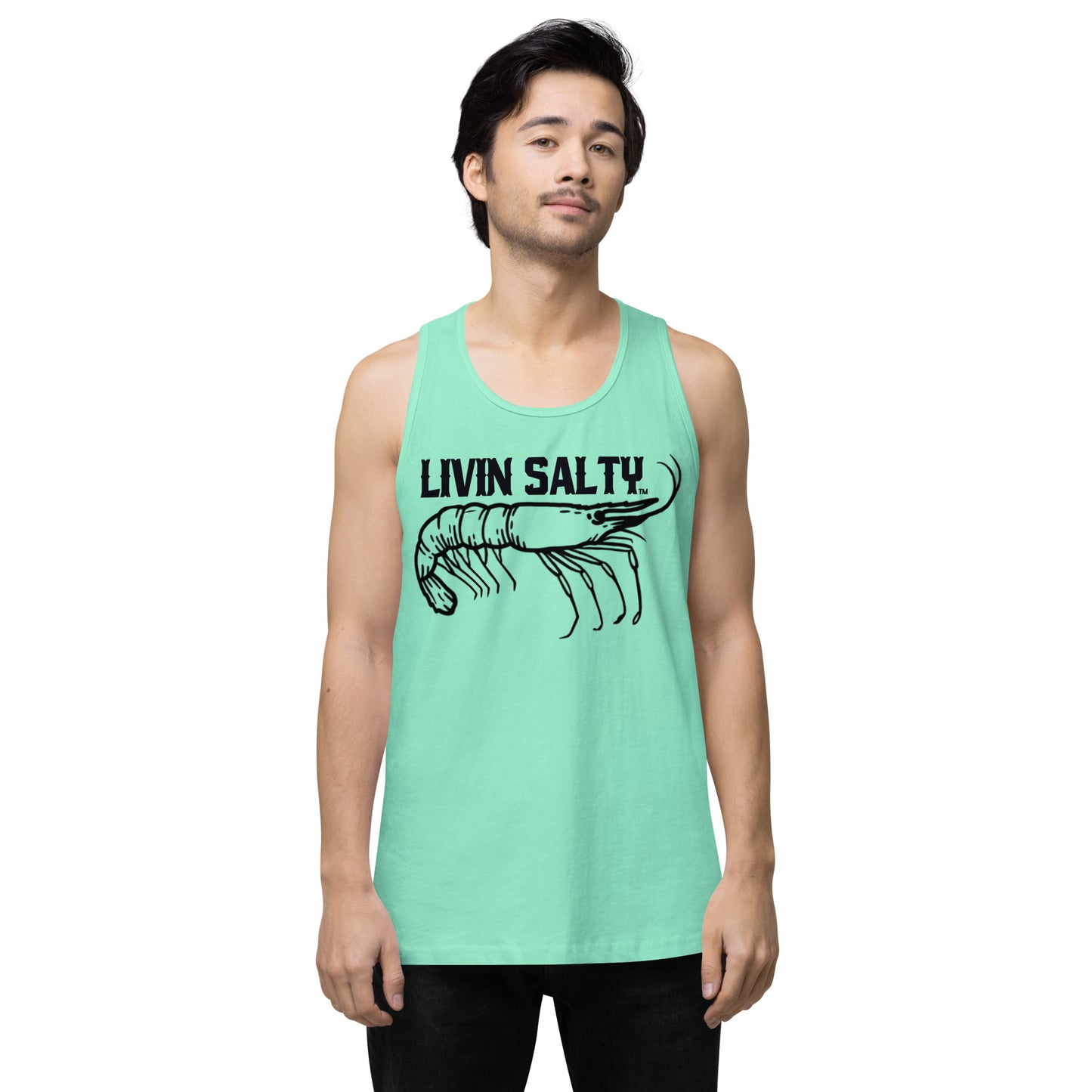 Men’s LIVIN SALTY Shrimp tank top