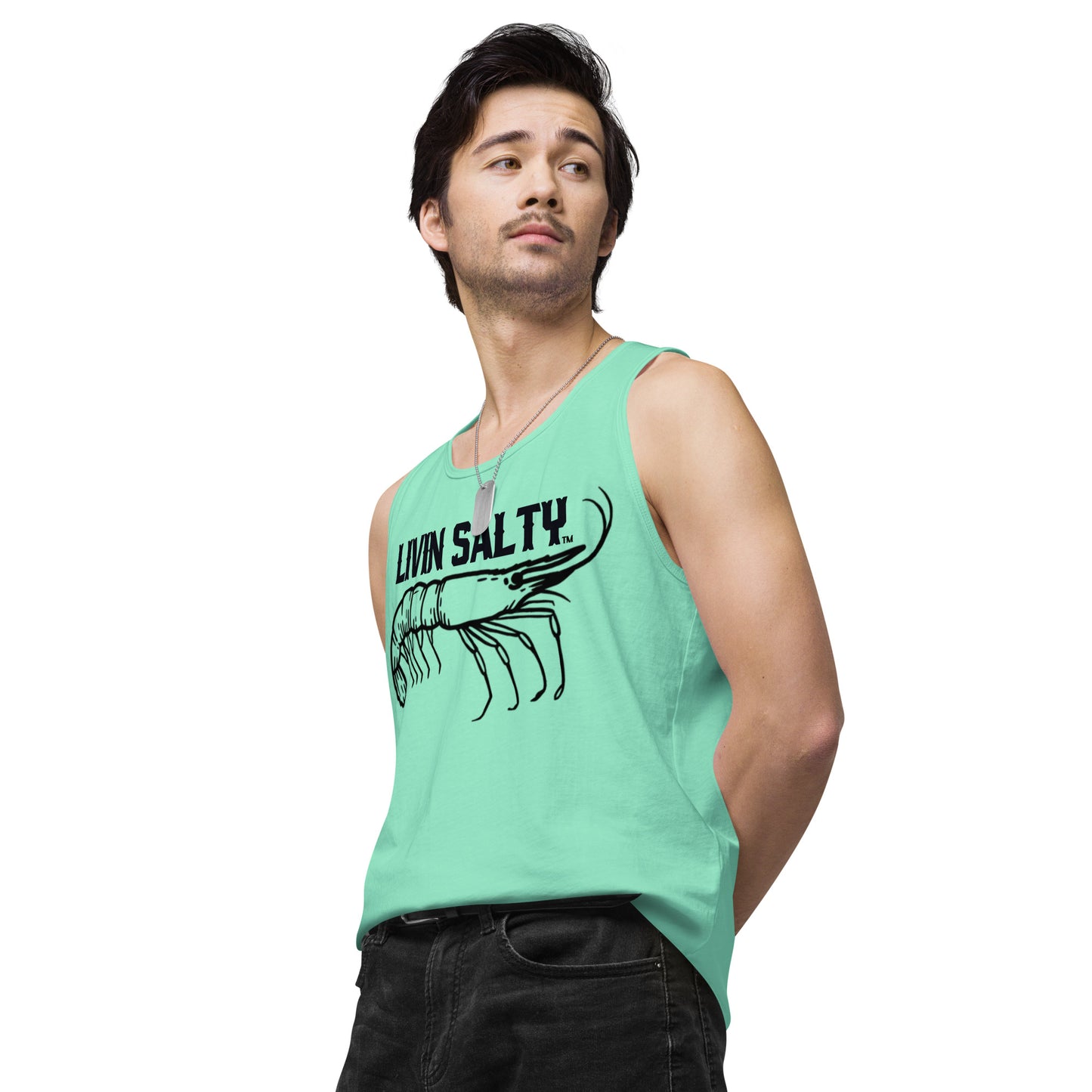 Men’s LIVIN SALTY Shrimp tank top