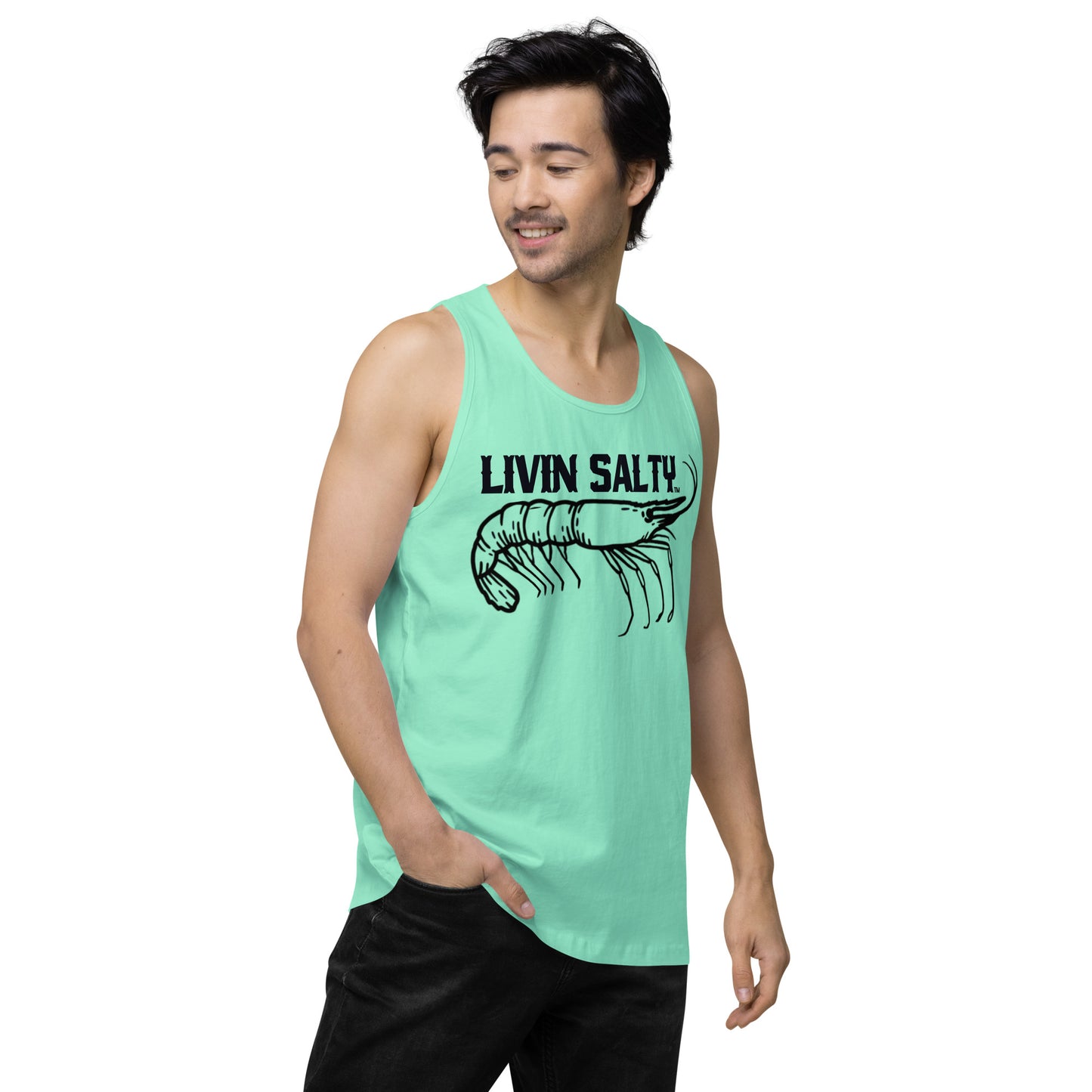 Men’s LIVIN SALTY Shrimp tank top