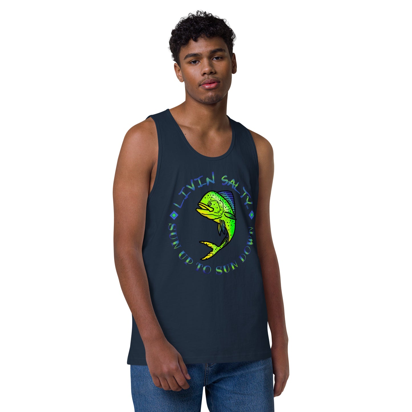Men’s LIVIN SALTY Mahi tank top
