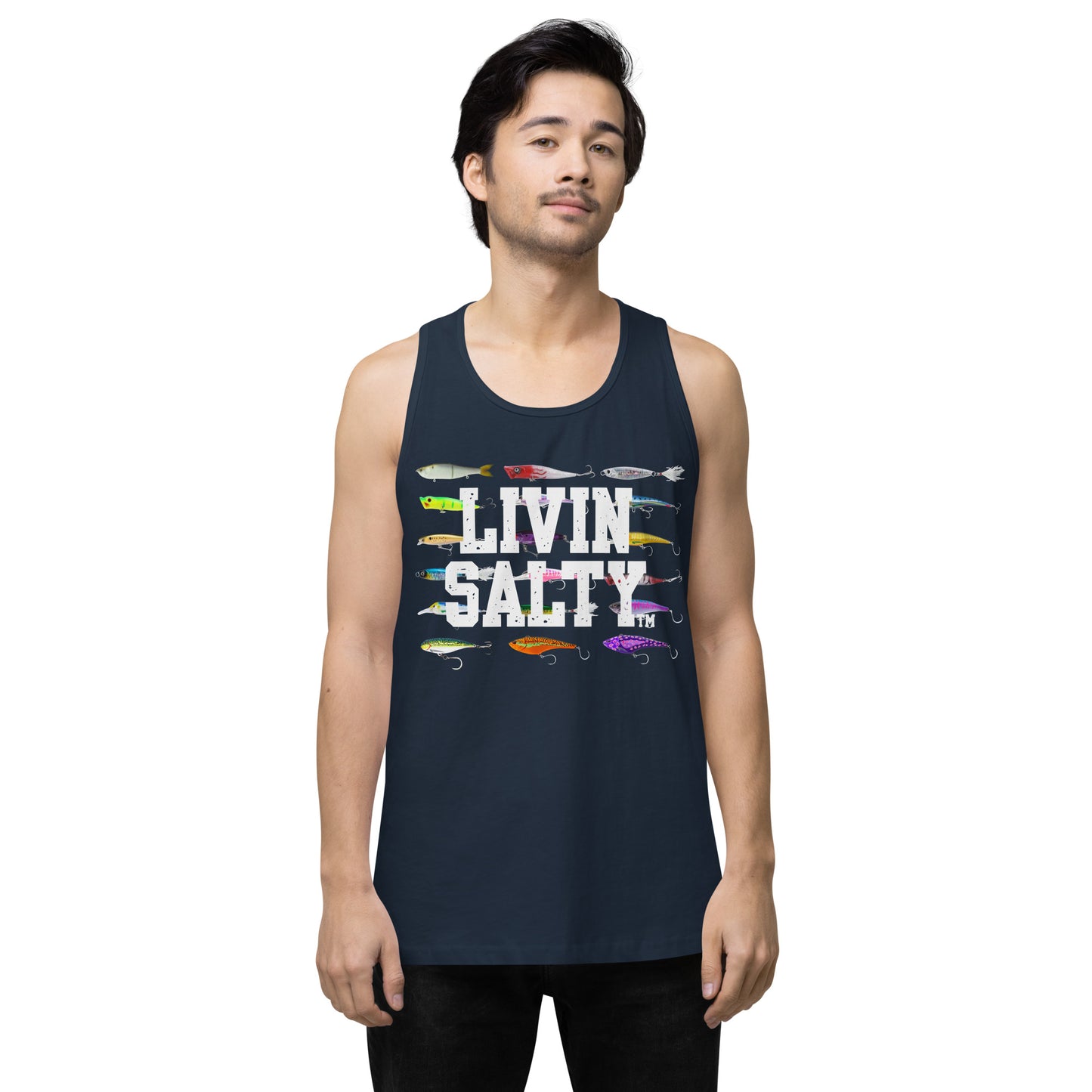 Men’s LIVIN SALTY Saltwater Lures tank top
