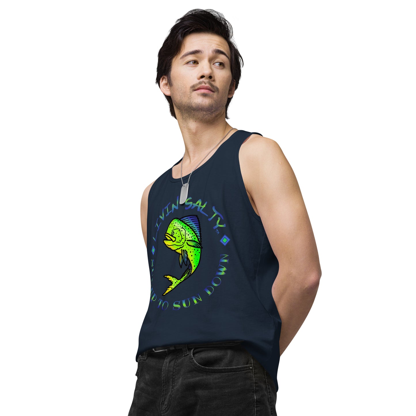 Men’s LIVIN SALTY Mahi tank top