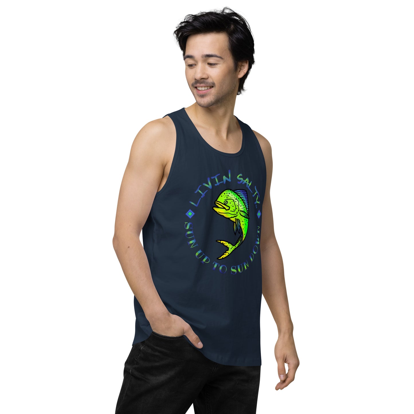 Men’s LIVIN SALTY Mahi tank top