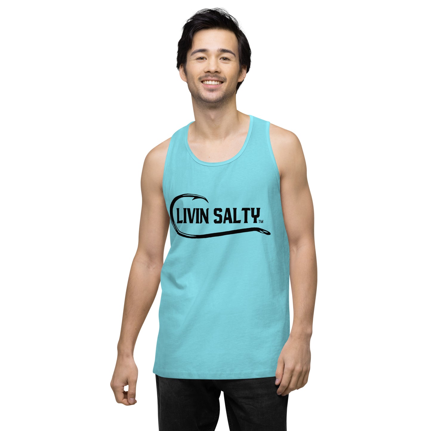 Men’s LIVIN SALTY with hook tank top