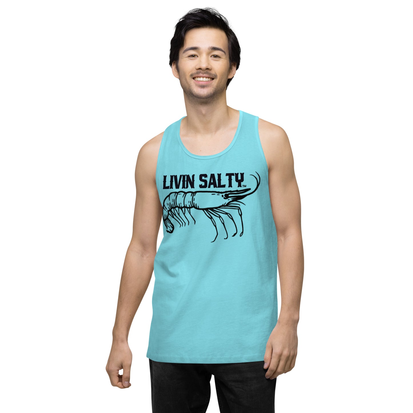 Men’s LIVIN SALTY Shrimp tank top