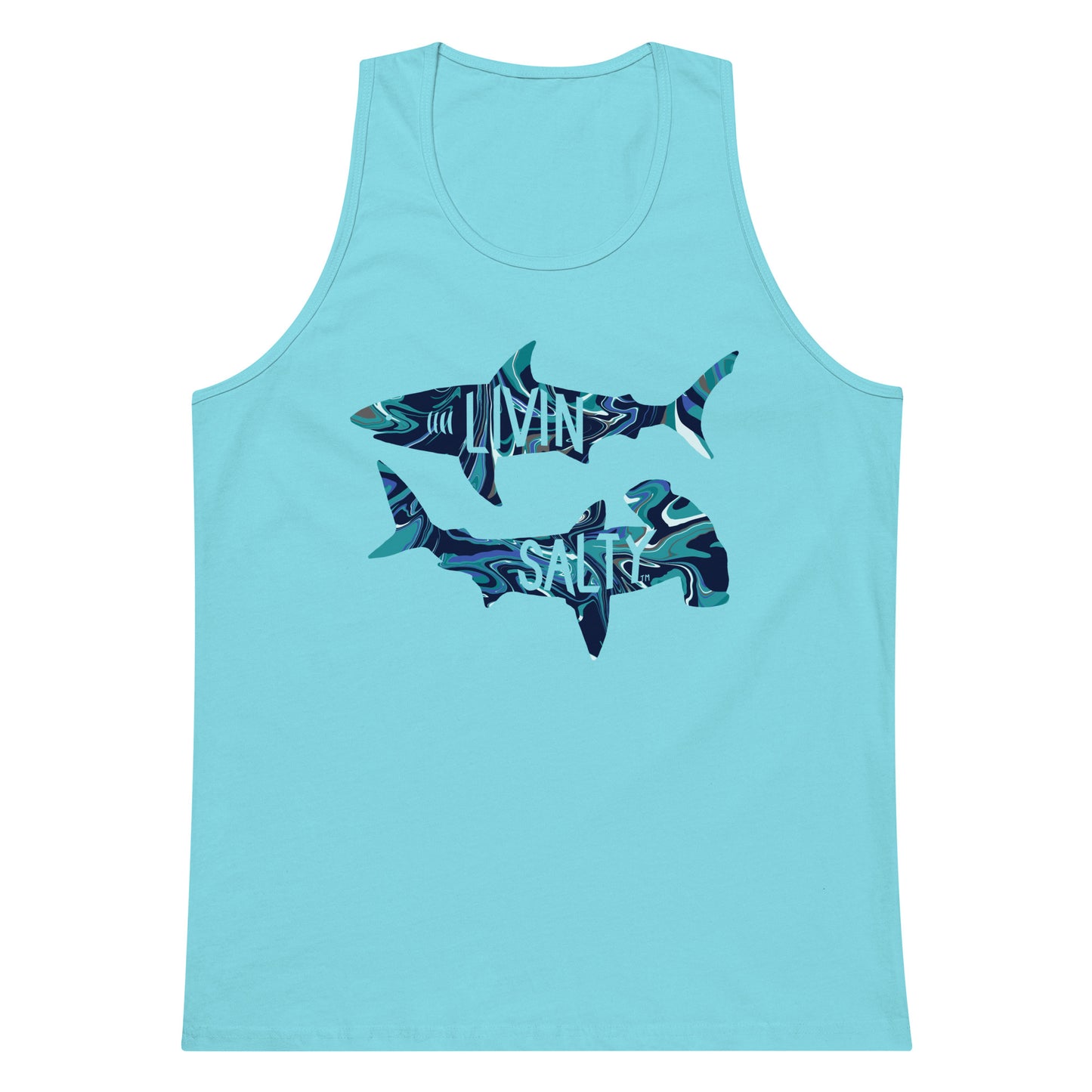 Men’s LIVIN SALTY shark tank top