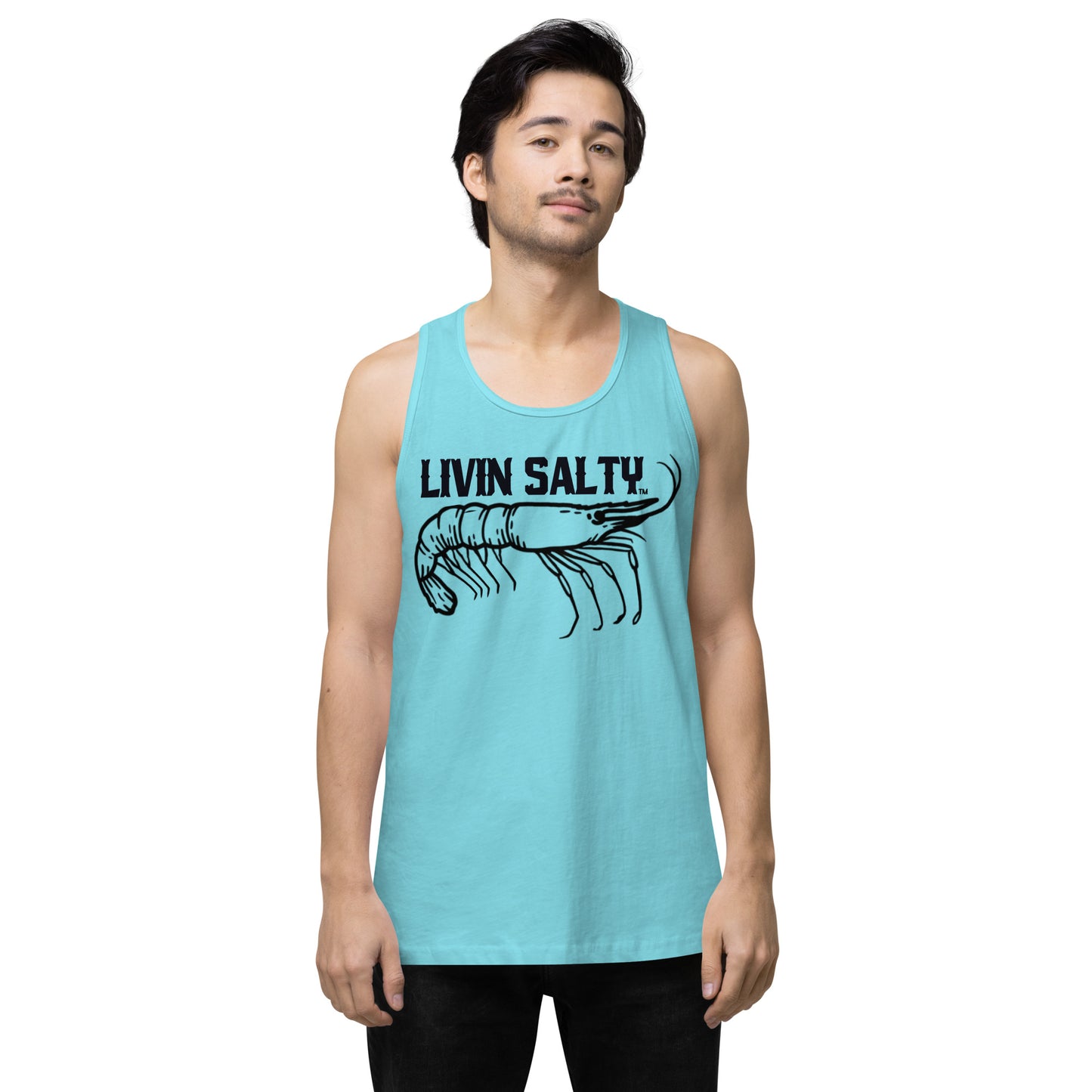 Men’s LIVIN SALTY Shrimp tank top