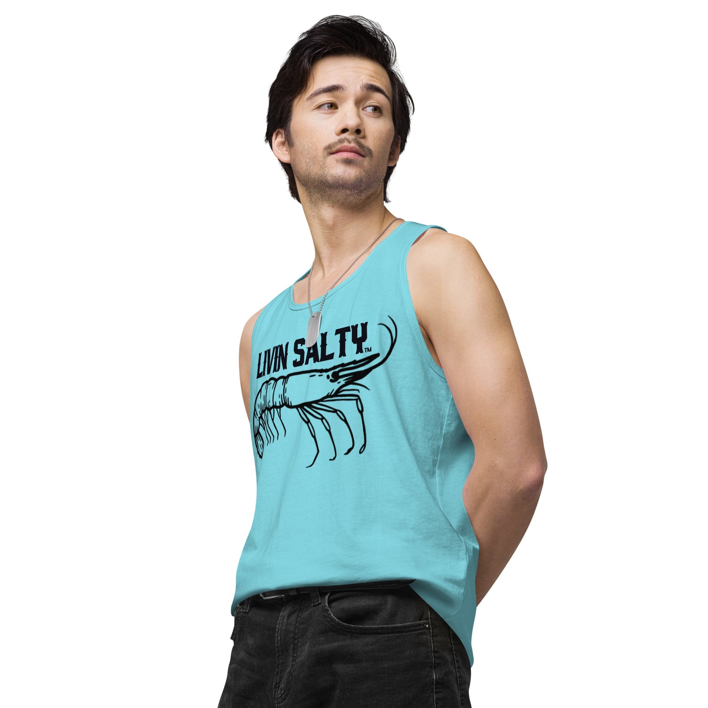 Men’s LIVIN SALTY Shrimp tank top