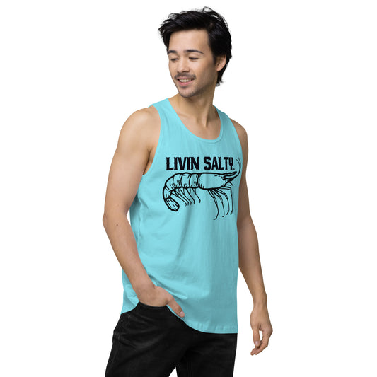 Men’s LIVIN SALTY Shrimp tank top