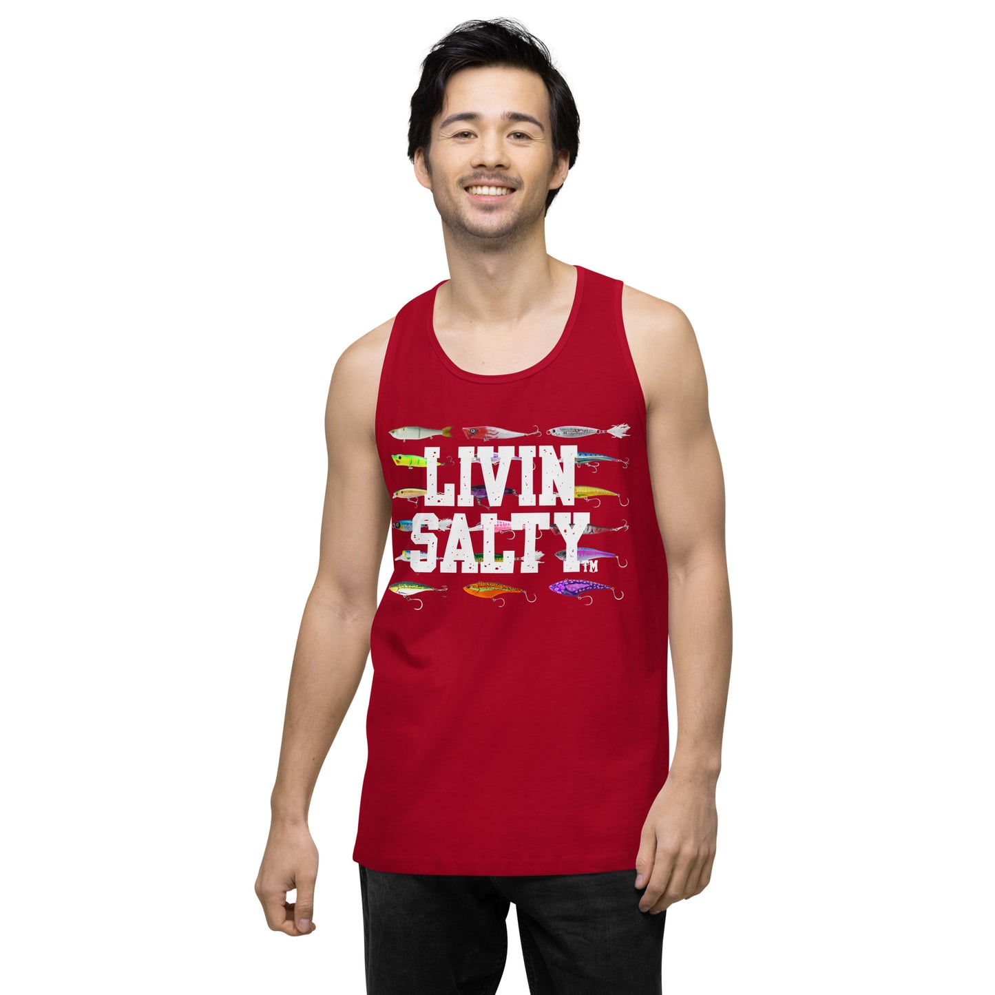Men’s LIVIN SALTY Saltwater Lures tank top
