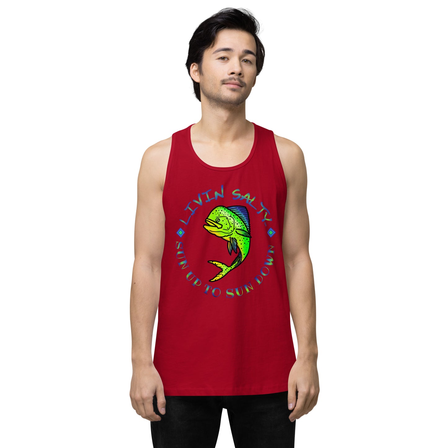 Men’s LIVIN SALTY Mahi tank top