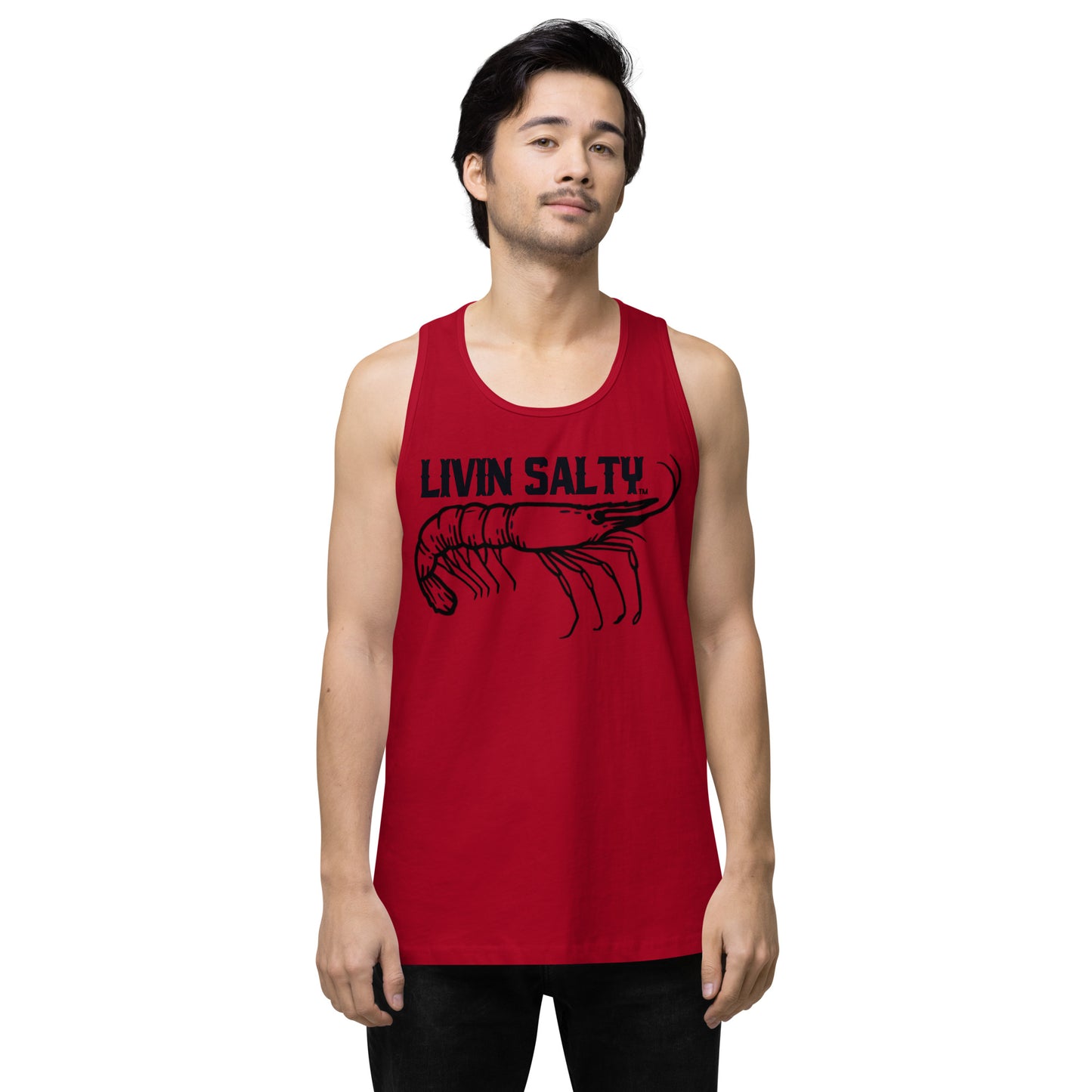 Men’s LIVIN SALTY Shrimp tank top