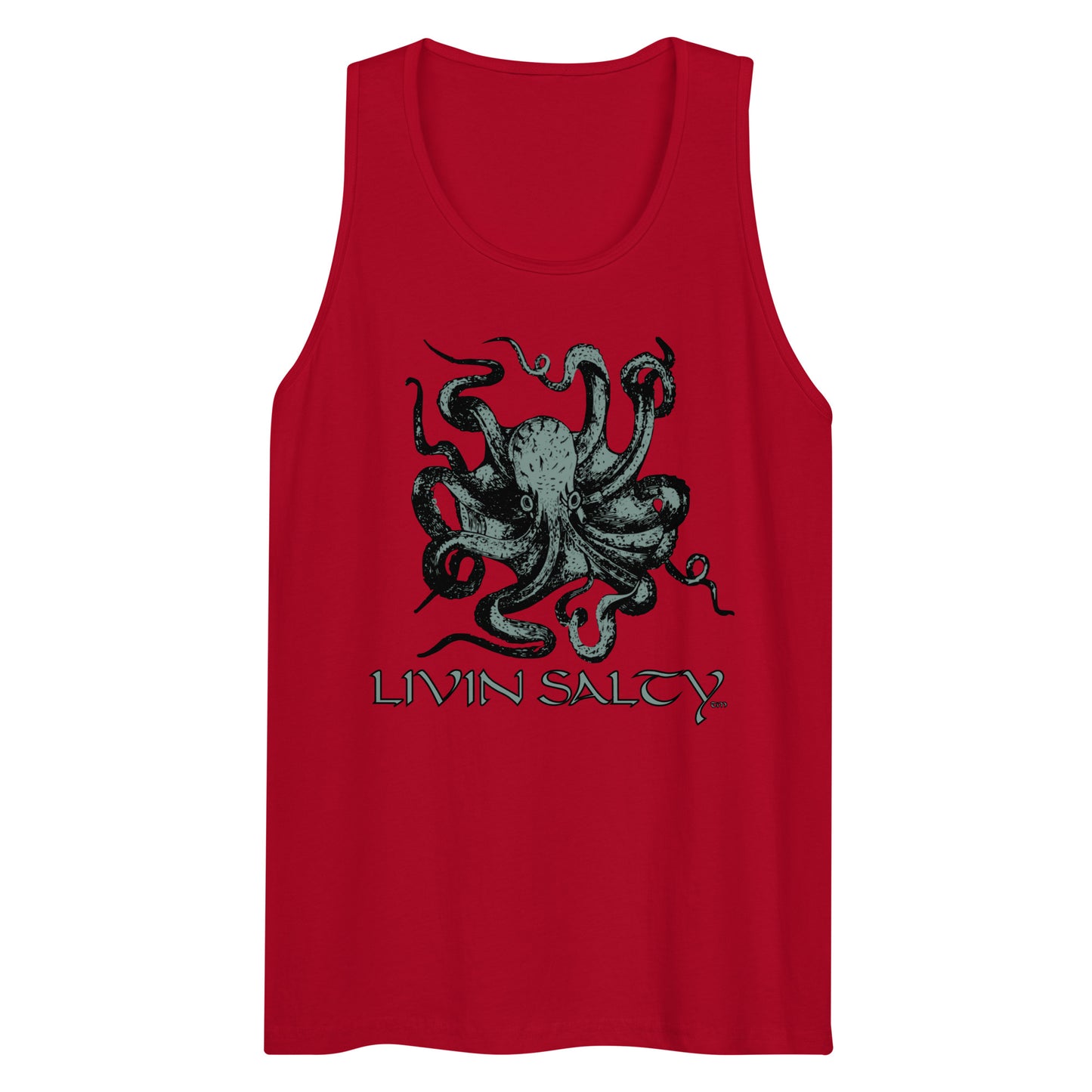 Men’s LIVIN SALTY Octopus tank top