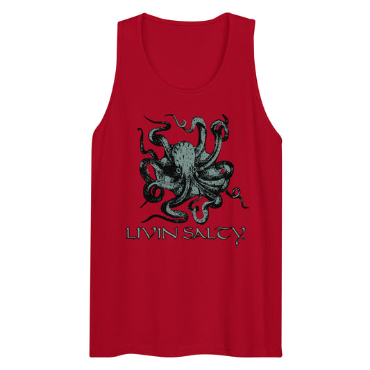 Men’s LIVIN SALTY Octopus tank top