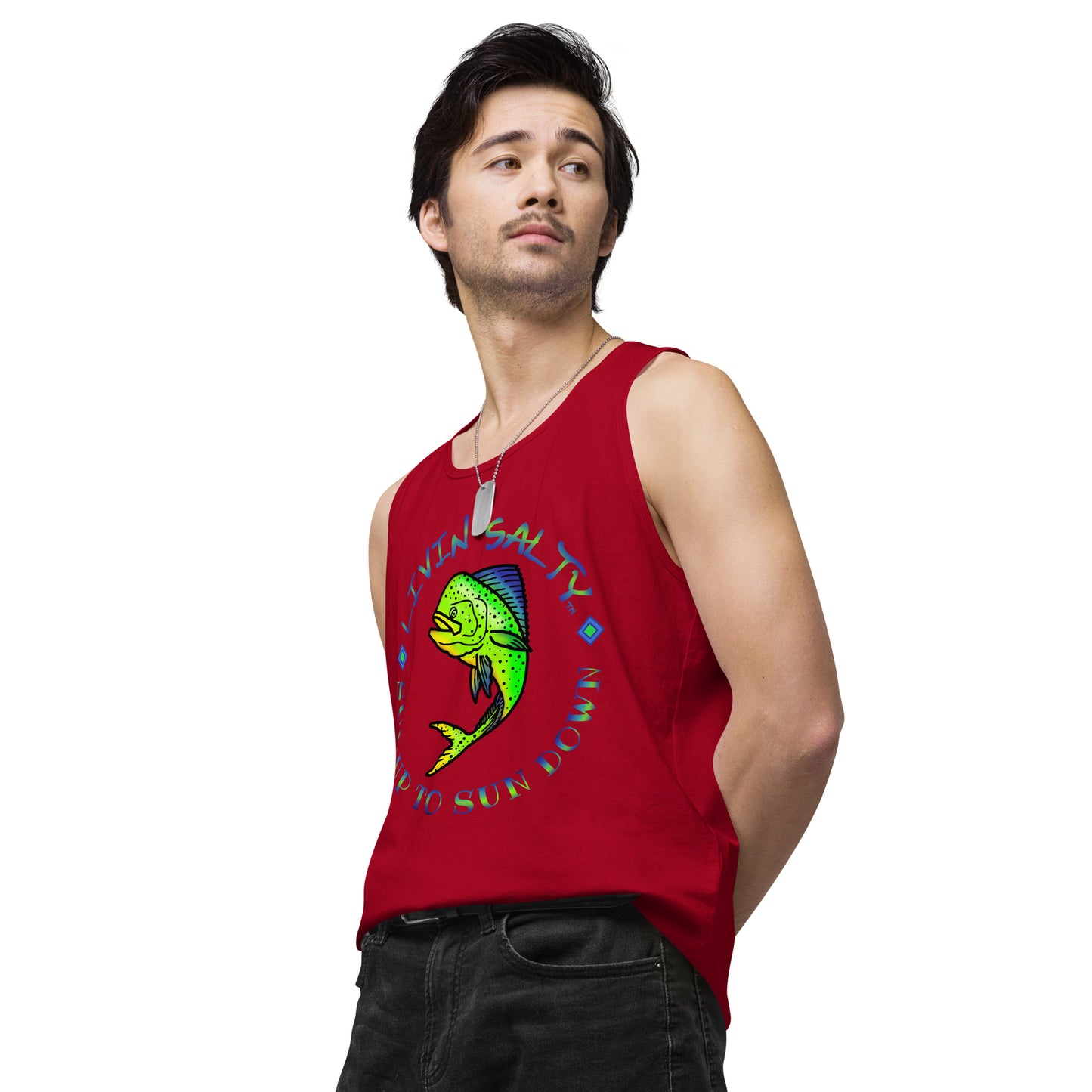 Men’s LIVIN SALTY Mahi tank top