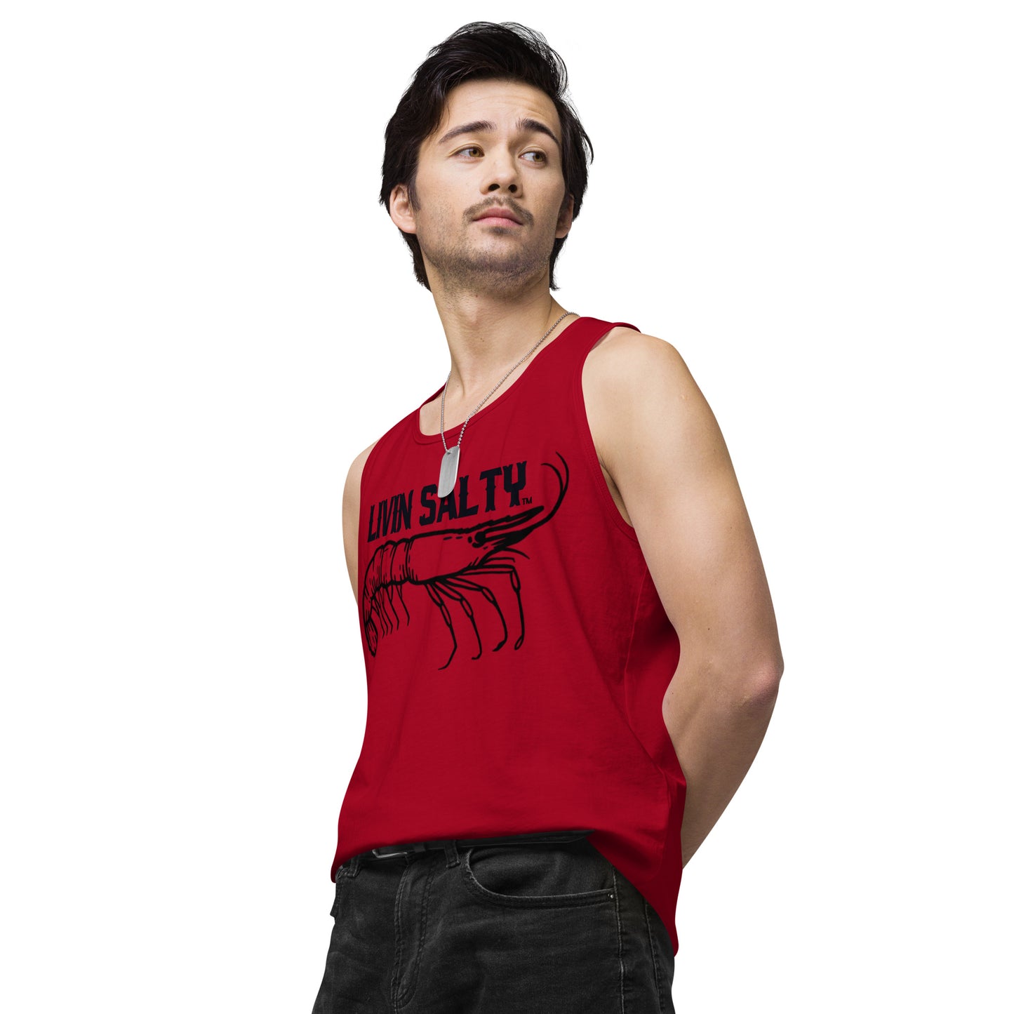 Men’s LIVIN SALTY Shrimp tank top