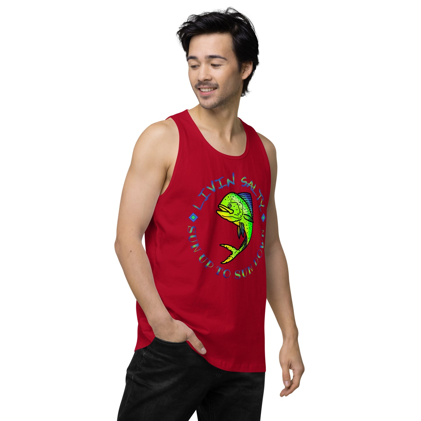 Men’s LIVIN SALTY Mahi tank top